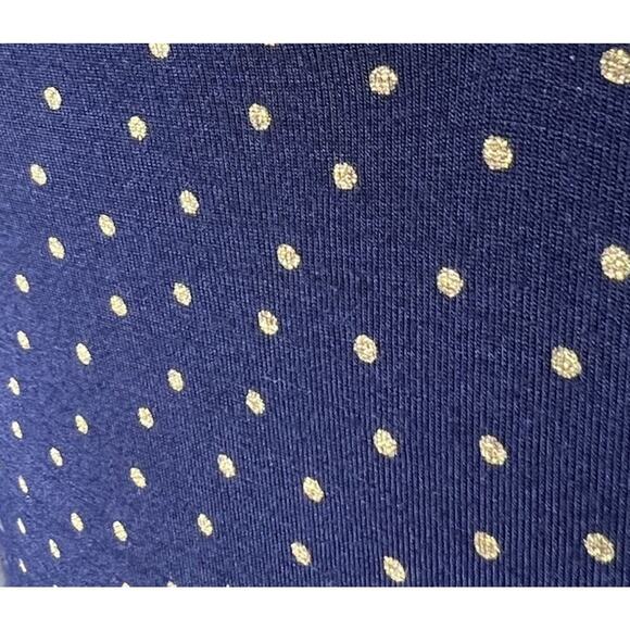Boden Coraline Jersey Navy Metallic Spot Midi Dress Size 12 US Long Career - Picture 6 of 13